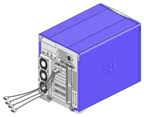 Serial Port Adapter Cable Connection