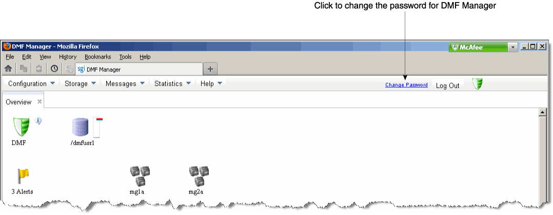 Changing the DMF Admin Password