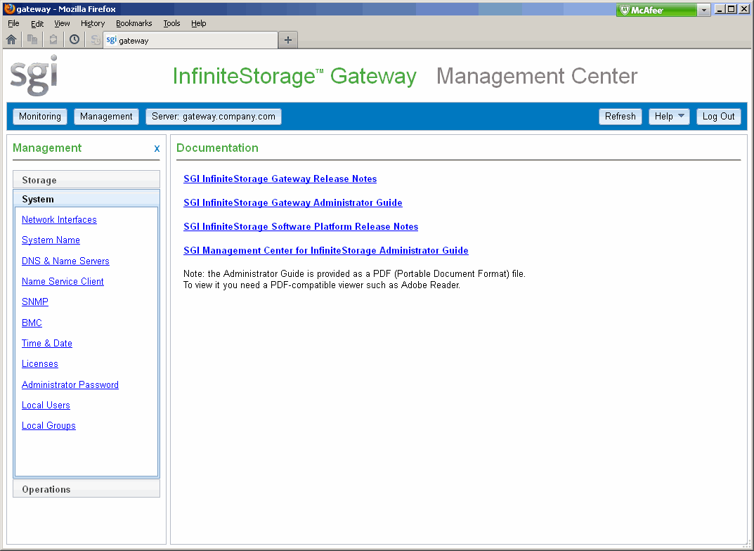 Documentation Page