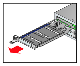 Removing a Card Carrier From the Three-Slot Blade