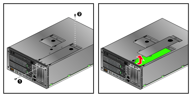 Removing the Card Access Panel From the IA Blade