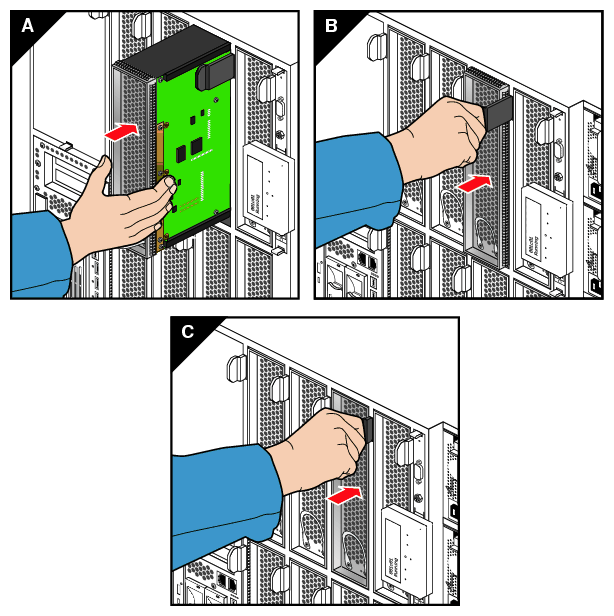 Replacing a Compute/Memory Blade in the IRU