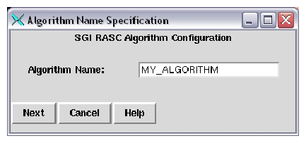 Algorithm Name Configuration