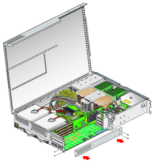 Replacing the Lower PCI/PCI–X Support Bracket