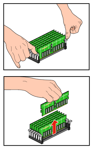 Removing a DIMM