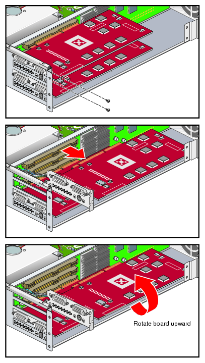 Remove XG2N Graphics Card Assembly