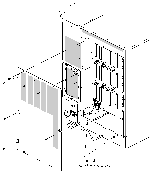 Figure 2-7 Removing the Rear Sheet-Metal Cover