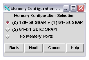 Memory Configuration Selection